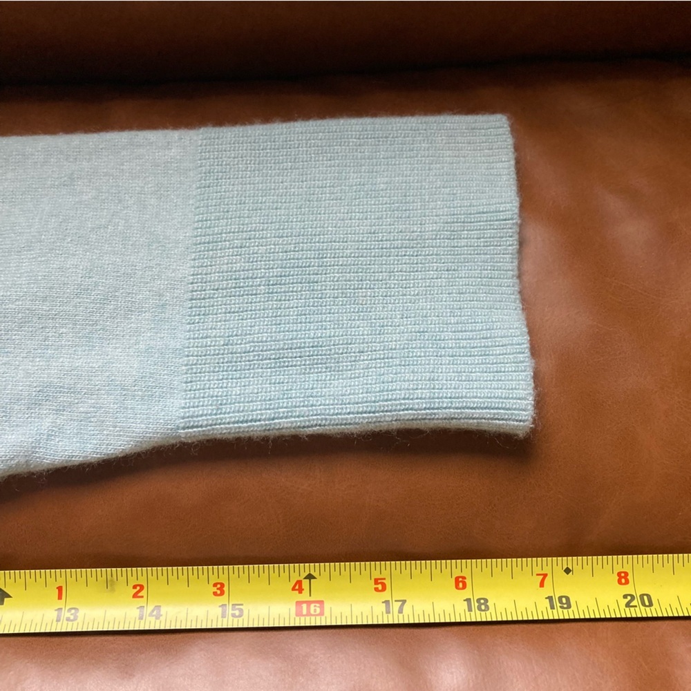 🇮🇹 Bartolini Italy Cashmere Silk Wool Blend Sweater Sage Minimalist Luxury M - Picture 6 of 7